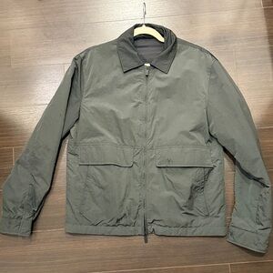 Zara men’s Olive Green Zip-Up Jacket, Medium